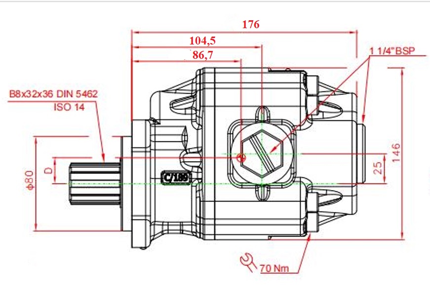 BELD60B14 размеры